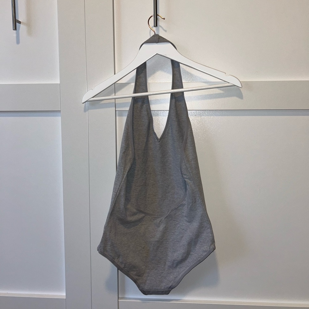 Gray American Apparel Womens Halter Top Bodysuit - Picture 2 of 3